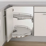 Slide corner shelving unit 100mm 500mm Door