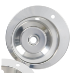 FIN260R1TH Round inset basin 340mm diameter featuring one tap hole