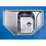 Corner single bowl Sink and drainer  T-87081