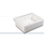 Shaws Bowland Shelf Fluted Single Bowl Ceramic Sink