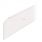 kitchen worktop end cap trim,40mm high, white aluminium