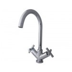 Swan neck cross monobloc mixer tap 
