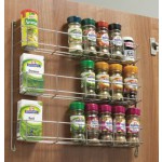 Kitchen Door Triple Spice & pack Rack tier spice rack 188mm