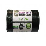 eco bag 50 heavy duty super strong refuse sacks