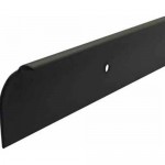 kitchen worktop end cap trim, 30mm high, black aluminium