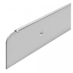 kitchen worktop end cap trim, 40mm high, satin anodised aluminium