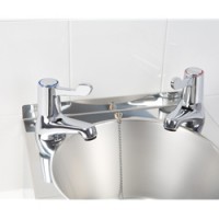 Deva 3" Lever action basin taps 
