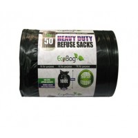 eco bag 50 heavy duty super strong refuse sacks
