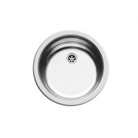 Reginox Inset Kitchen Sink Round Bowl Polished Finish