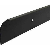 kitchen worktop end cap trim, 30mm high, black aluminium