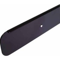 kitchen worktop end cap  6mm bull nose strip, 40mm high,  black