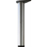 low table leg 510 mm high  ø 60 mm chrome