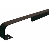 kitchen worktop butt joint, 30mm high, black aluminium