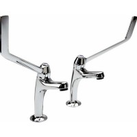 high neck eblow long lever pillar taps