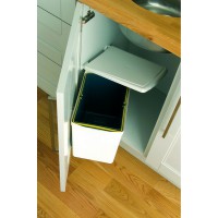 Under sink waste bin, 16 lltr, white